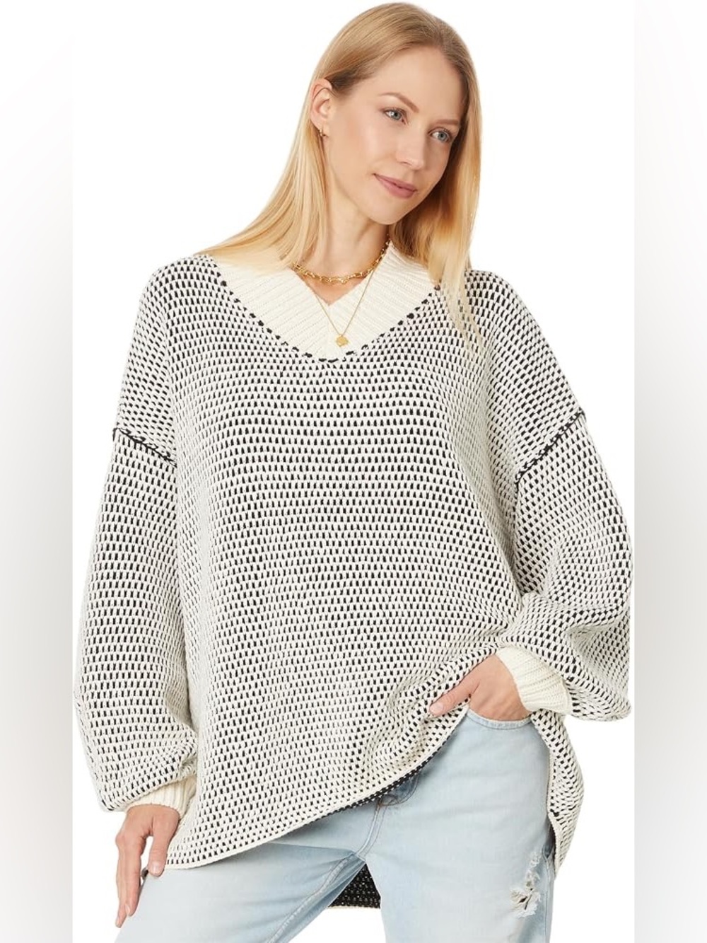 Free People Maisie Sweater Size XL Oversized